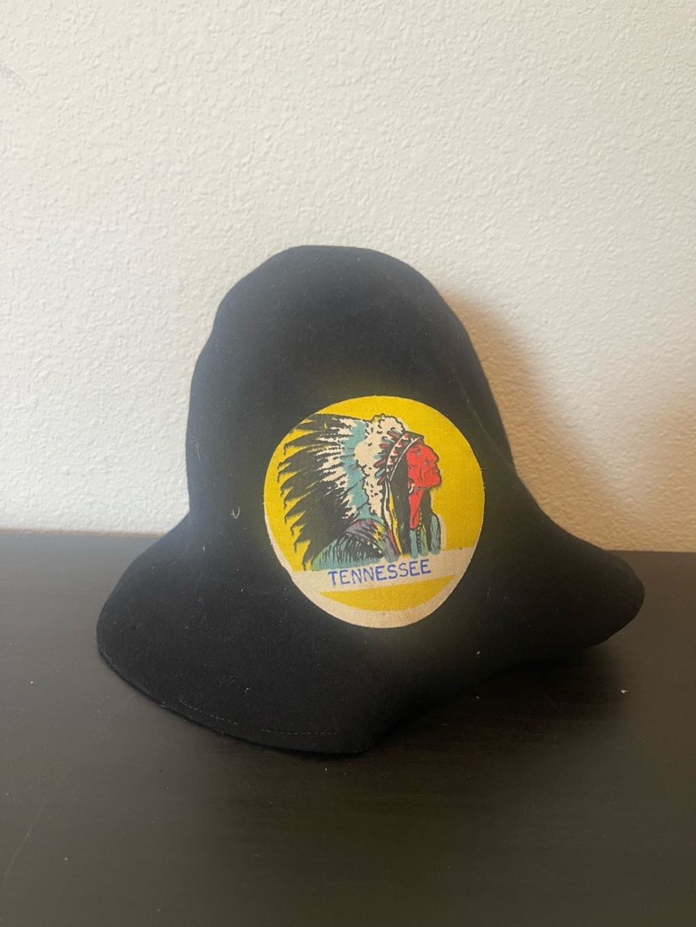 Vintage 1970s-1980s Tennessee Patch Hillbilly Felt Hood Hat in EUC